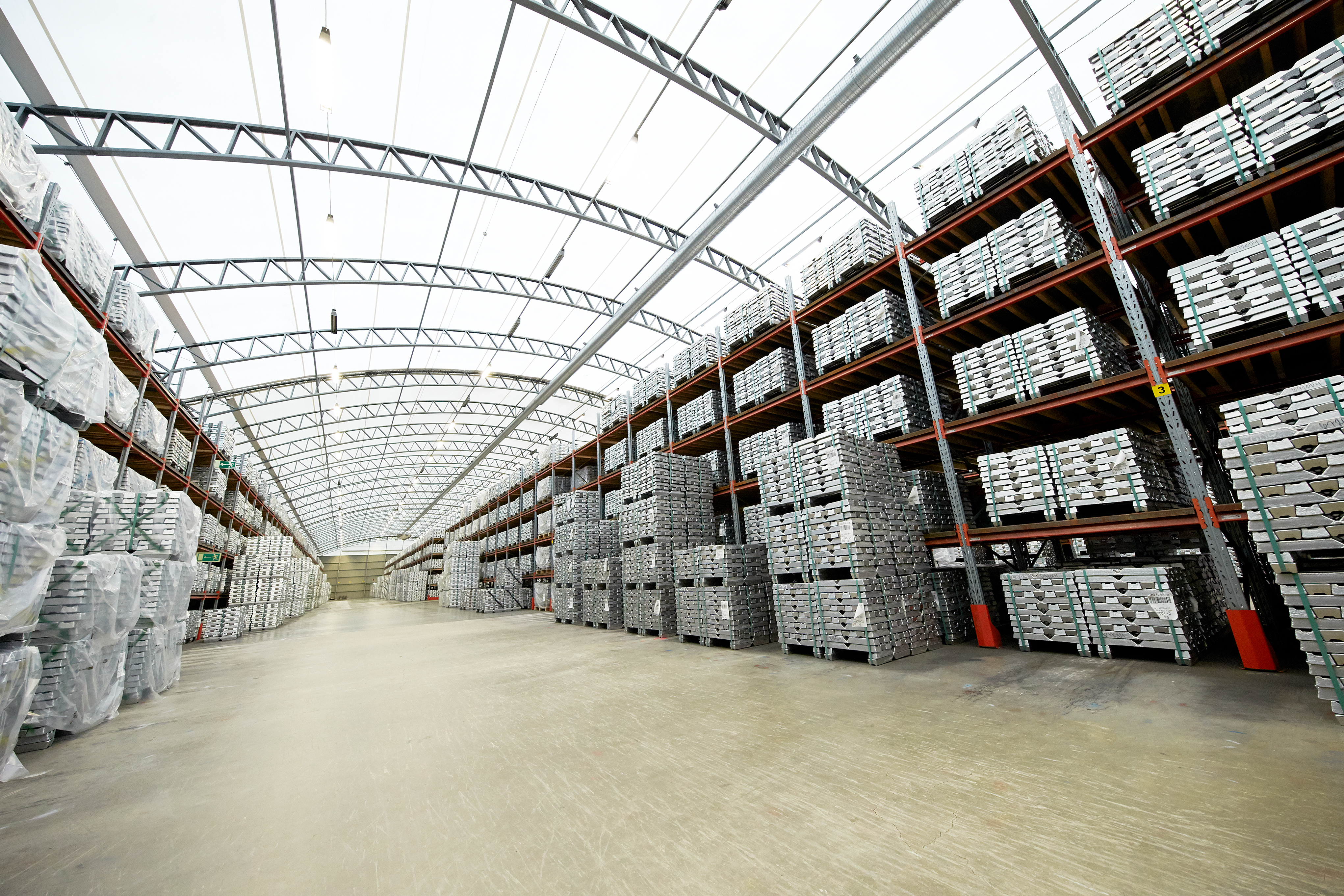Wide view inside of Stena Aluminiums site in Älmhult, Sweden